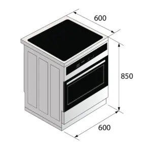 ASKO CC364111W1, Keramisk komfur
