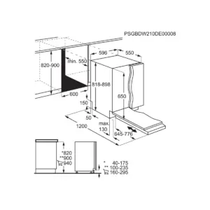 Electrolux EEM48331L, Integrerbar opvaskemaskine