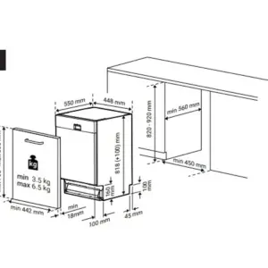 Grundig GSV4P865, Integrerbar opvaskemaskine