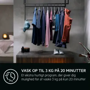 AEG LR834F96W, Frontbetjent vaskemaskine