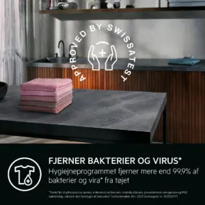 AEG LR834F96W, Frontbetjent vaskemaskine