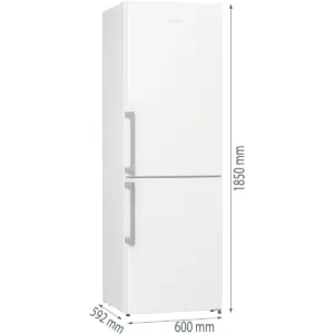 Gorenje NRK619EEW5F, Fritstående køle-fryseskab