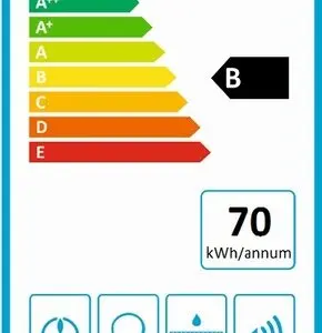 Silverline PE113-90SR 90cm sort, Frithængende emhætte