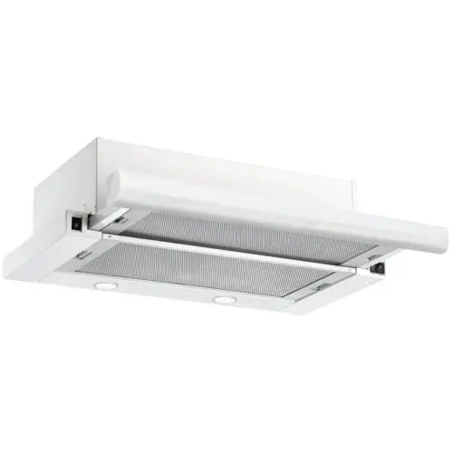 Silverline PE140 60cm hvid udtræksemhætte