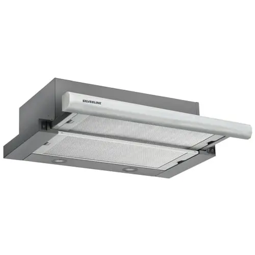 Silverline PE141 60cm rustfri stål, Udtræksemhætte