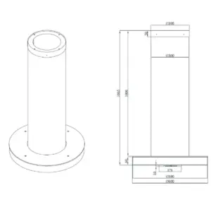 Silverline PE417-60RF 60cm rustfri stål, Frithængende emhætte