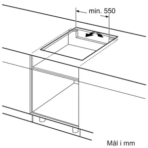 Bosch PUE612BB1J Serie 4, Induktionskogeplade