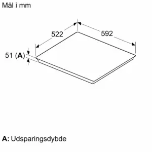 Bosch PVS631HC1M  Serie 6, Induktionskogeplade