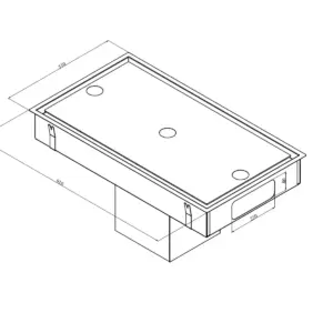 Silverline SM4229-90HV 90cm hvid, Loftemhætte