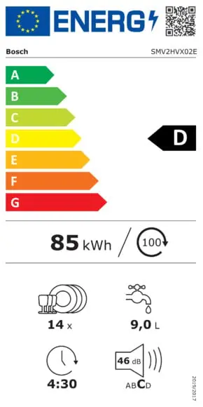 Bosch SMV2HVX02E Serie 2