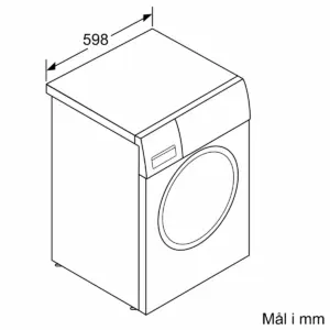 Siemens WG54G2FWDN iQ500, Frontbetjent vaskemaskine