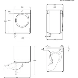 AEG TR702W84W, Kondenstørretumbler