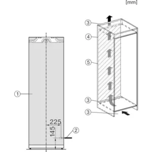 Miele K 7747 D, Integrerbart køleskab