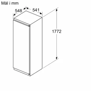 Bosch KIR81NSE0 Serie 2, Integrerbart køleskab